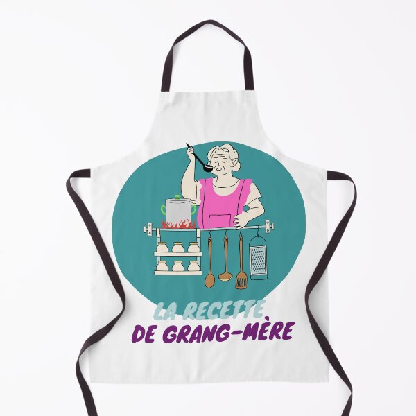 Tablier « "Grandma's Recipe Apron add a touch of nostalgia to your