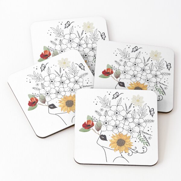 Item preview, A Beautiful Woman With Flowers designed and sold by HappyLife4U.