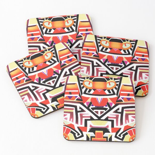 Item preview, Traditional Igorot-inspired tribal pattern. Ethnic Yellow and orange. designed and sold by IlustradoArts.