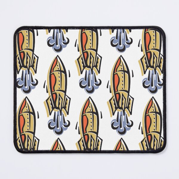Item preview, Blast Off Retro Rockets Pattern designed and sold by jeff-jones.