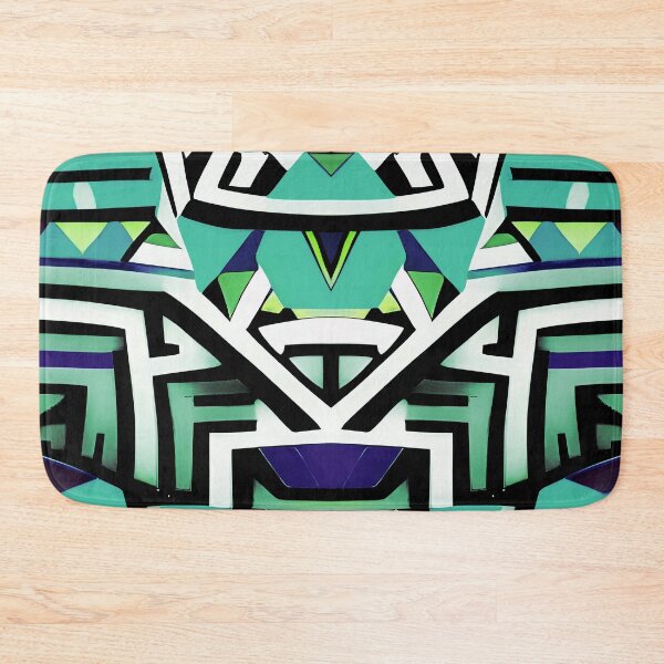 Item preview, Traditional Igorot-inspired tribal pattern. Ethnic Blue and green. designed and sold by IlustradoArts.