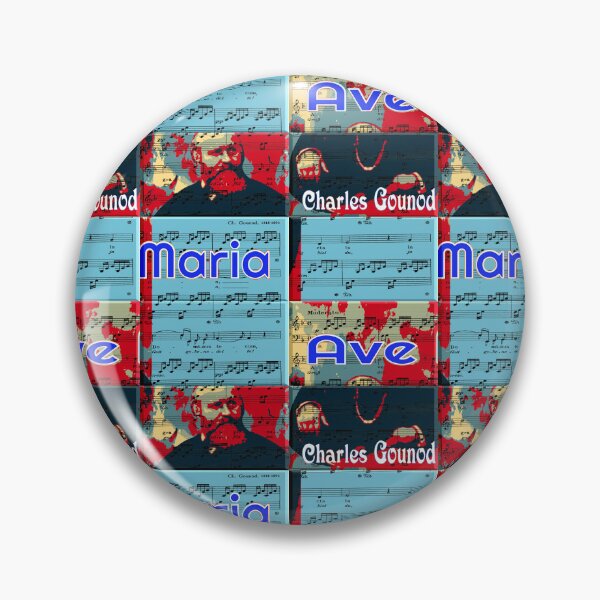 Item preview, ATTRACTIVE CHARLES GOUNOD PORTRAIT -  MUSICIAN-COMPOSER* - FAMOUS AVE MARIA - FUNNY MUSIC SCORE PATCHWORK PATTERN designed and sold by Ralek.