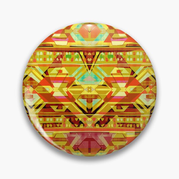 Item preview, Traditional Igorot-inspired tribal pattern. Ethnic Yellow and orange. designed and sold by IlustradoArts.