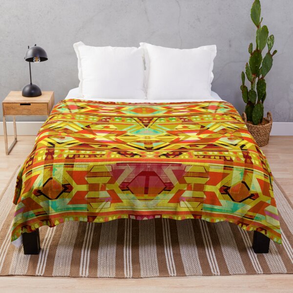 Item preview, Traditional Igorot-inspired tribal pattern. Ethnic Yellow and orange. designed and sold by IlustradoArts.