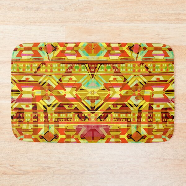 Item preview, Traditional Igorot-inspired tribal pattern. Ethnic Yellow and orange. designed and sold by IlustradoArts.