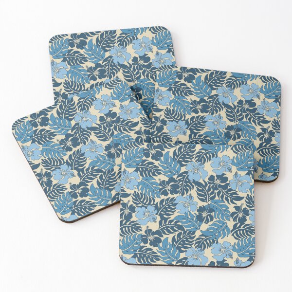 Item preview, Huakini Bay Hawaiian Hibiscus Vintage Floral - Denim Blues designed and sold by DriveIndustries.