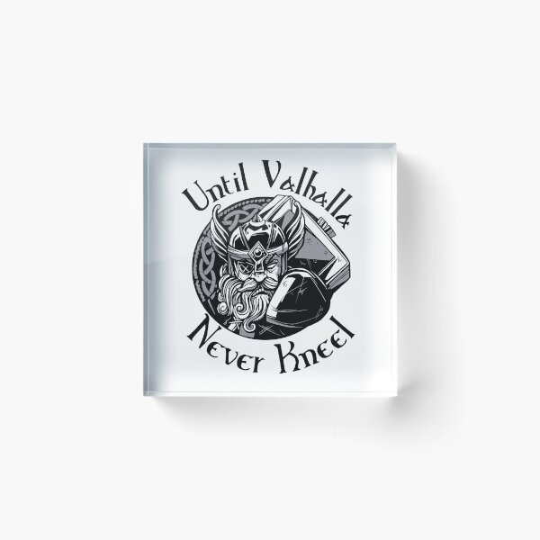 Item preview,  Until Valhalla - Never Kneel - Norse Warrior designed and sold by Georgy09.