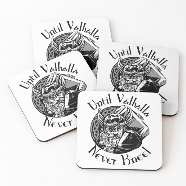 Item preview,  Until Valhalla - Never Kneel - Norse Warrior designed and sold by Georgy09.