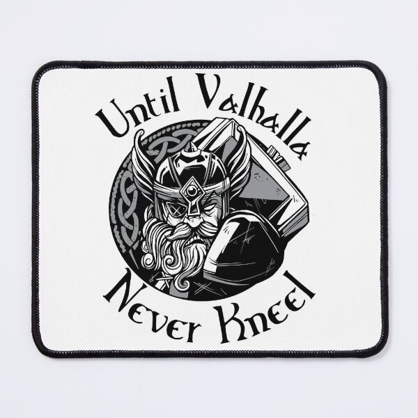 Item preview,  Until Valhalla - Never Kneel - Norse Warrior designed and sold by Georgy09.