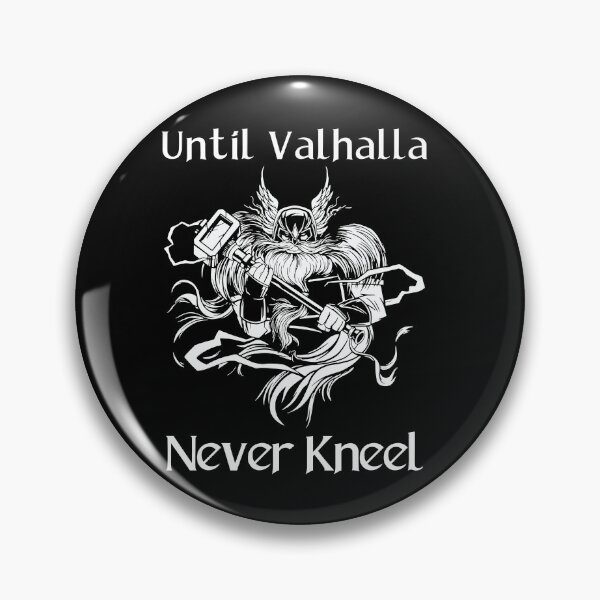 Item preview, Until Valhalla - Never Kneel -  Viking with Hammer designed and sold by Georgy09.