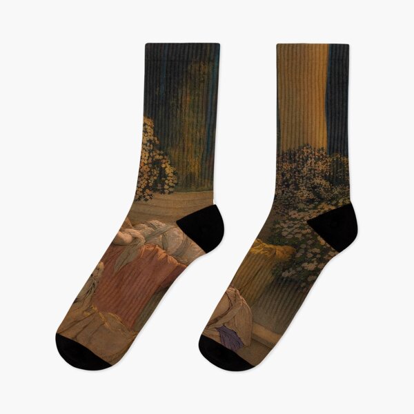 Item preview, Sleeping Beauty by Maxfield Parrish HD designed and sold by IliaLobell.