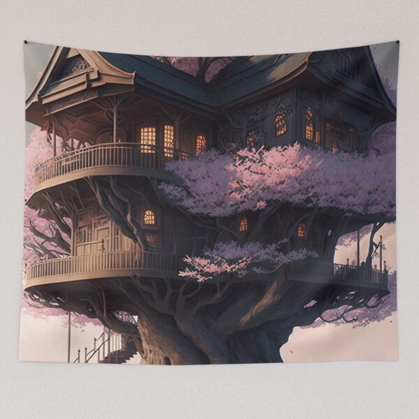 Artikelvorschau, Magical Cherry Tree House entworfen und verkauft von GummywormDesign.