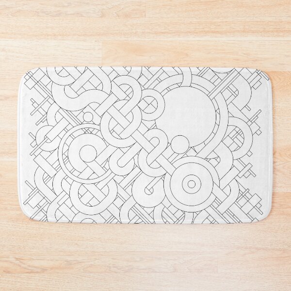 Item preview, Abstract geometric black and white vector pattern, tattoo design	 designed and sold by Familyshmot.