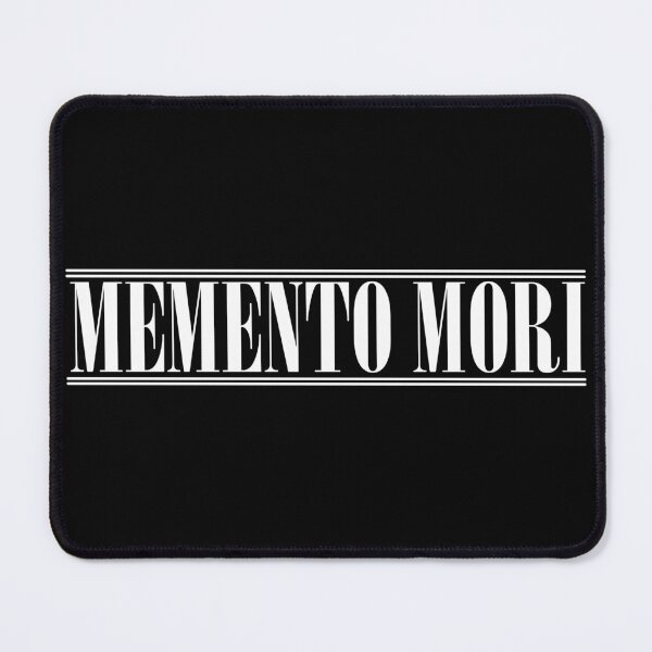 Item preview, Memento Mori [White] (Latin phrase Catholic : Remember your death and mortality)  designed and sold by TheCatholicLady.