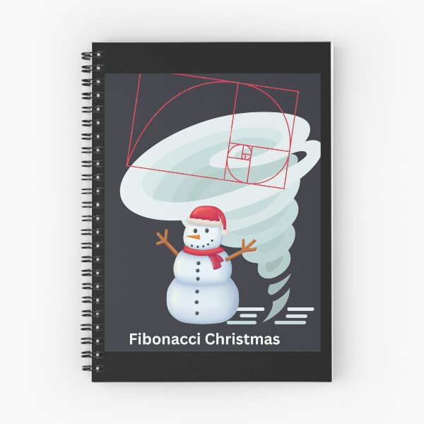 Item preview, Fibonacci Snowman Cyclone Christmas Design designed and sold by t1n3333.