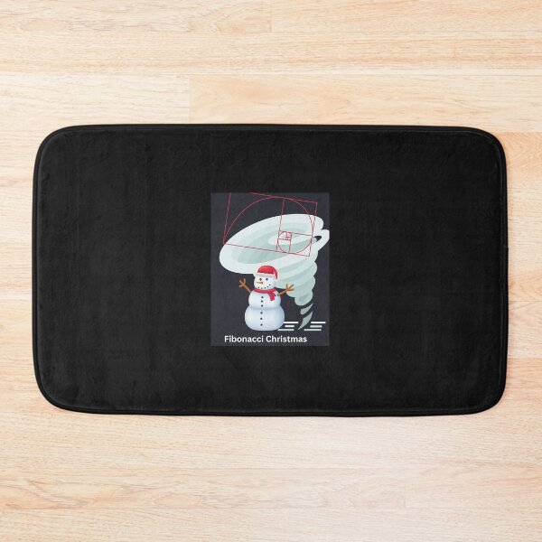 Item preview, Fibonacci Snowman Cyclone Christmas Design designed and sold by t1n3333.