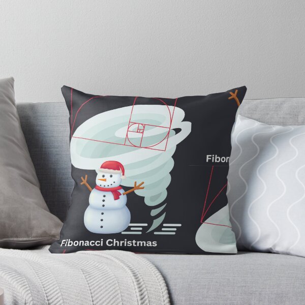 Item preview, Fibonacci Snowman Cyclone Christmas Design designed and sold by t1n3333.