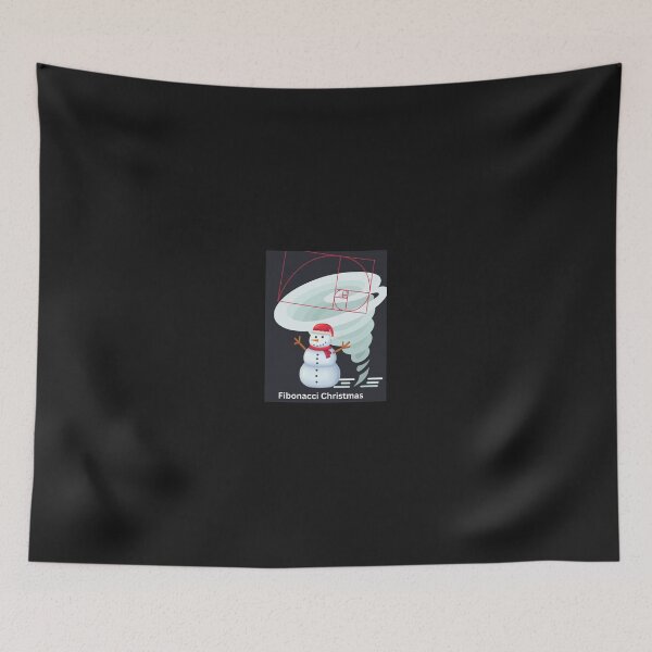 Item preview, Fibonacci Snowman Cyclone Christmas Design designed and sold by t1n3333.