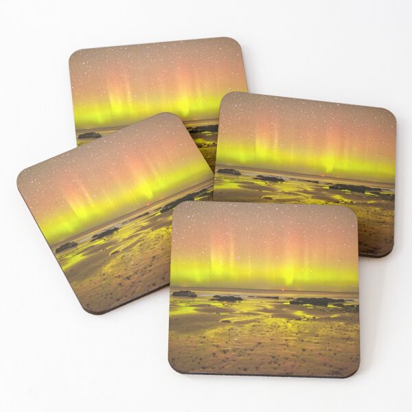 Item preview, Christmas Aurora Lossiemouth beach designed and sold by Derren Jones.