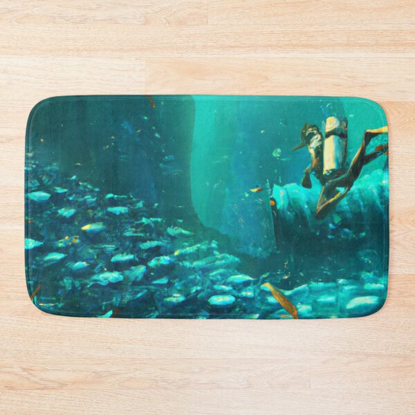 Item preview, Underwater Wonders - A Diver Among the Fish - Diving Deep designed and sold by WBP Mart.