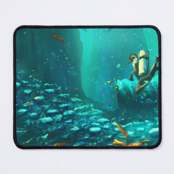 Item preview, Underwater Wonders - A Diver Among the Fish - Diving Deep designed and sold by WBP Mart.