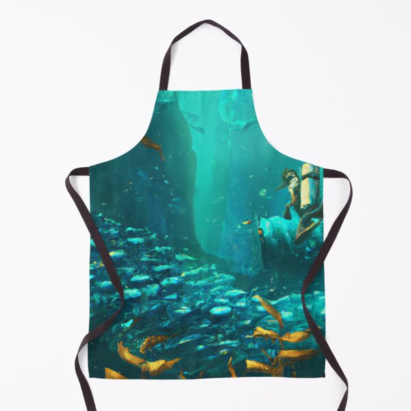 Item preview, Underwater Wonders - A Diver Among the Fish - Diving Deep designed and sold by WBP Mart.