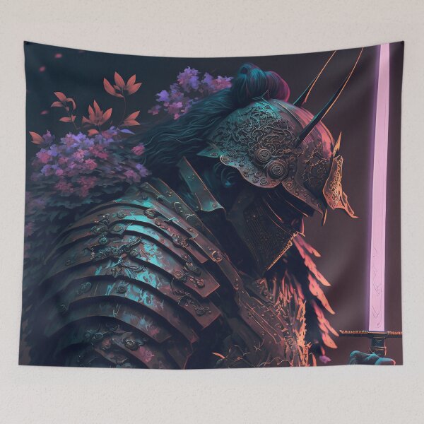 Item preview, Neon Samurai Warrior V1 designed and sold by GummywormDesign.