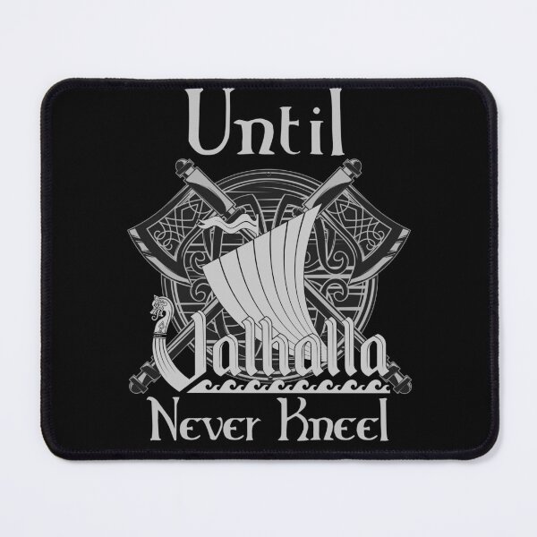 Item preview, Until Valhalla - Never Kneel - Norse Spirit Shield and Axe designed and sold by Georgy09.