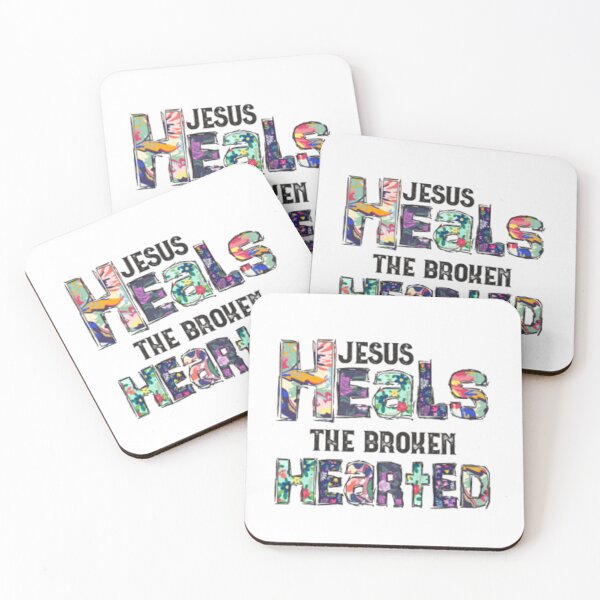 Item preview, Jesus Heals the Broken Hearted designed and sold by Rowena Jones.