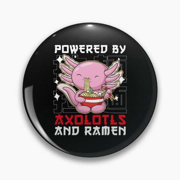 Item preview, Powered by Axolotls & Ramen - Kawaii Axolotl Eating Ramen designed and sold by ollalla.