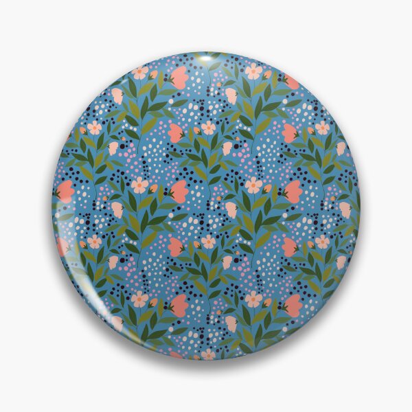 Item preview, Floral pattern - blue designed and sold by PrettywithColor.