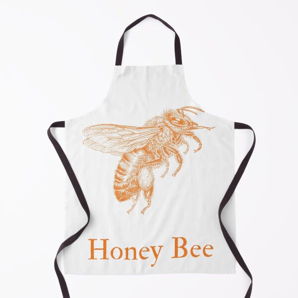 Item preview, Illustrated Honey Bee in orange designed and sold by WestIndigo.