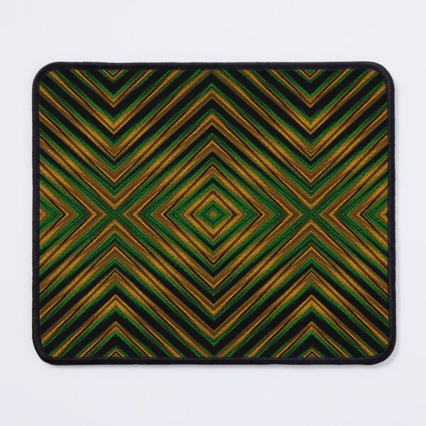 Item preview, Golden Green intersecting lines square  - Oil paint designed and sold by royrahul.