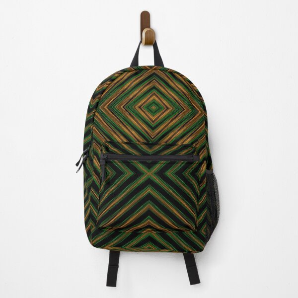 Item preview, Golden Green intersecting lines square  - Oil paint designed and sold by royrahul.