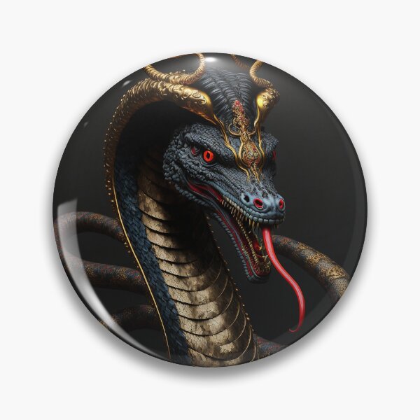 Artikelvorschau, Golden Japanese Serpent entworfen und verkauft von GummywormDesign.