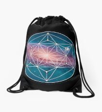 Andromeda Geometry Galaxy, Outer Space, Geometric Mandala, Science Drawstring Bag
