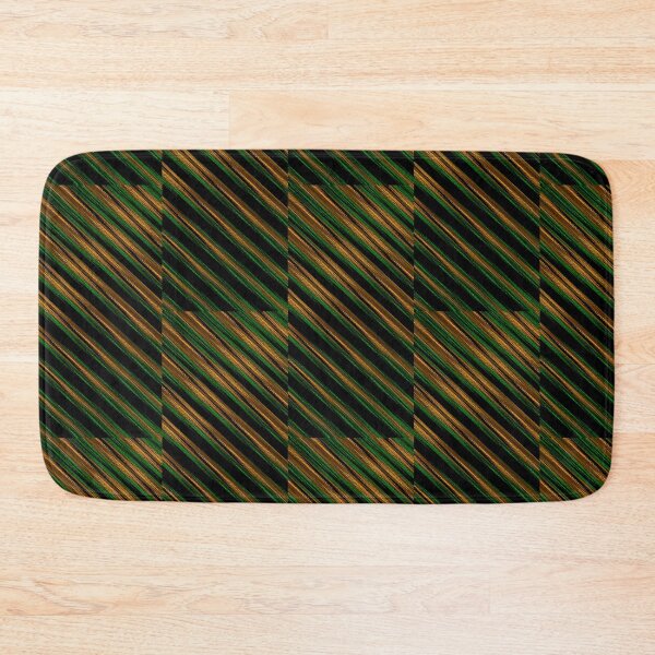 Item preview, Golden Green Slanting lines - Oil paint designed and sold by royrahul.