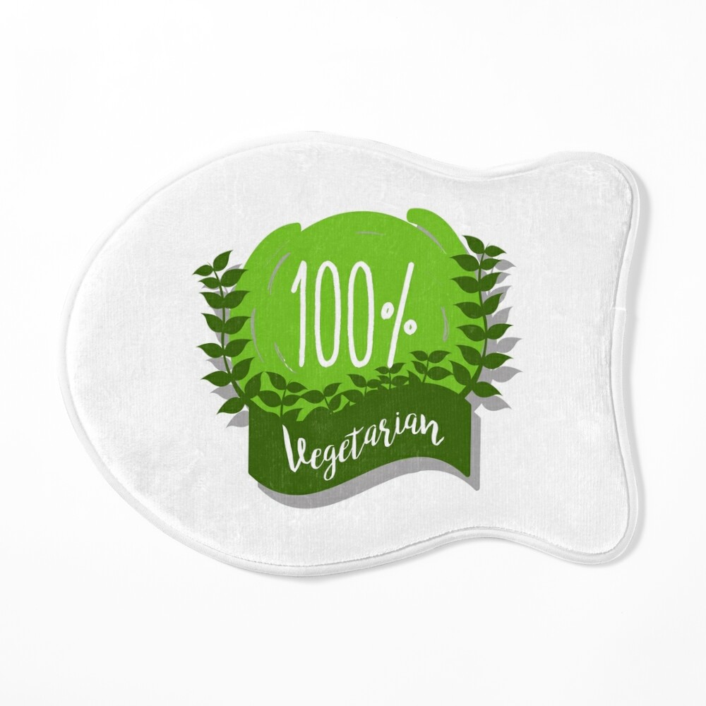 Vegetarian symbol vector design isolated on white background . Stock Vector  | Adobe Stock