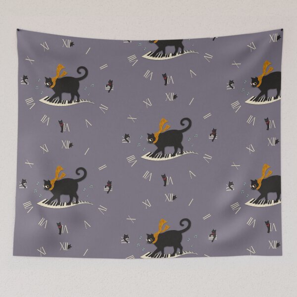 Item preview, Black Cat Street Piano Showtime designed and sold by edo-neko.
