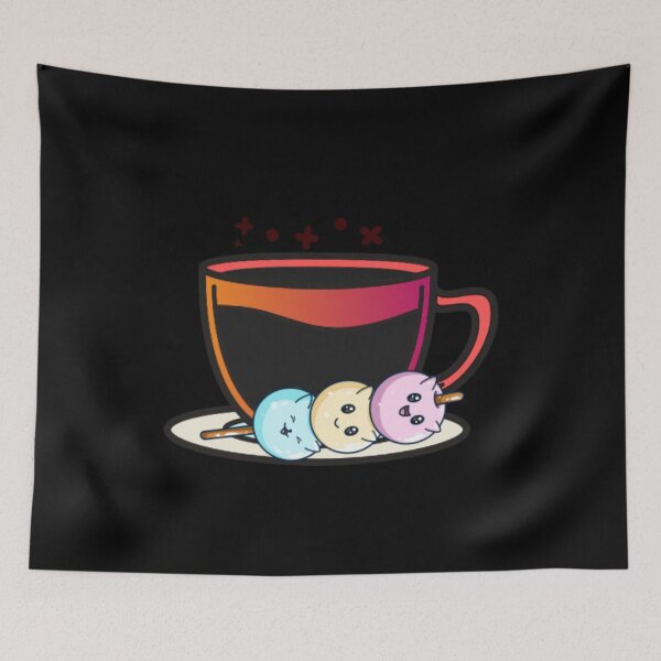 Item preview, Mochi dango cats and coffee designed and sold by dannyjar.