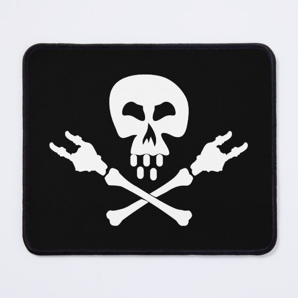 Item preview, Skull giving the classic rock gesture designed and sold by KoandZo.