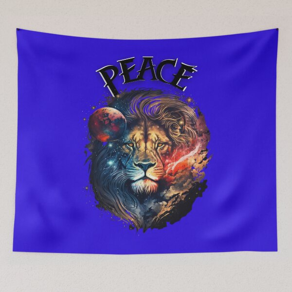Item preview, Peace LEO the Wild LION Space Design designed and sold by StreetGlory.