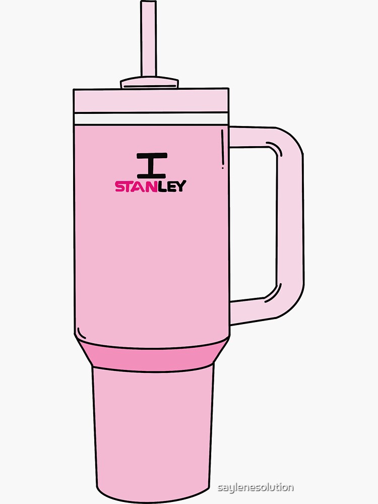 I STANley cup sticker water bottle pink stanleycup cute | Sticker