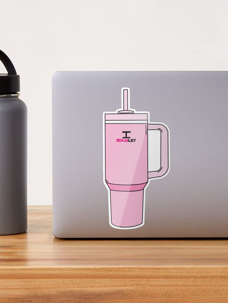 I STANley cup sticker water bottle pink stanleycup cute Sticker