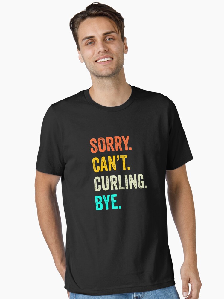 Funny Curling Cute Curling Curling Mom Da Husband Essential T-Shirt