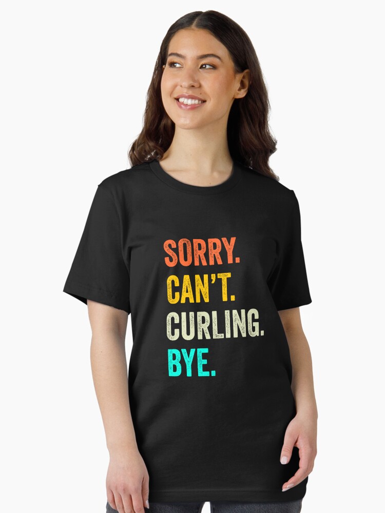 Funny Curling Cute Curling Curling Mom Da Husband Essential T-Shirt