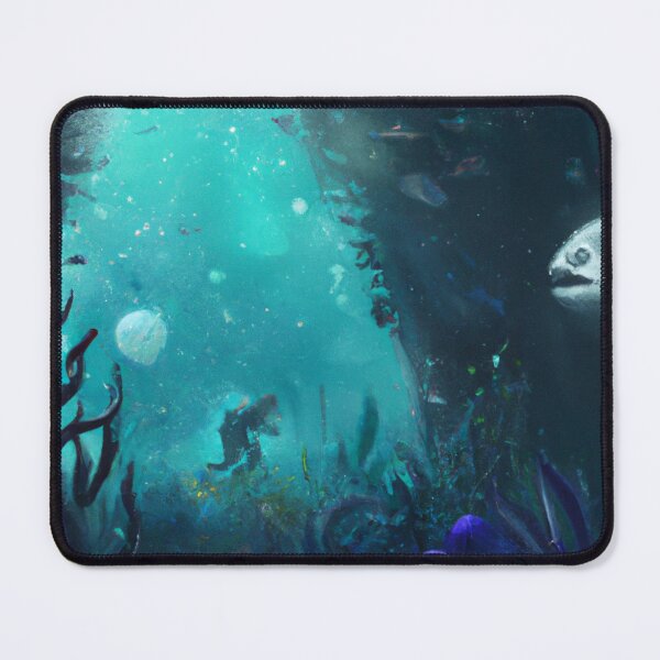 Item preview, Underwater Wonders - A Diver Among the Fish - A View of Small and Large Fishes designed and sold by WBP Mart.