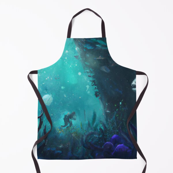 Item preview, Underwater Wonders - A Diver Among the Fish - A View of Small and Large Fishes designed and sold by WBP Mart.