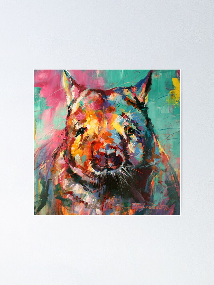 Alternate view of Wombat Poster