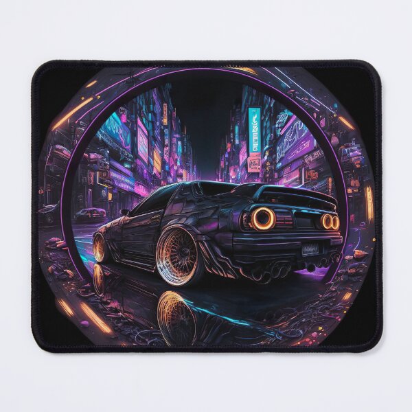 Item preview, JDM Japanese Car Tokyo Midnight Cyberpunk Night Scene designed and sold by Jozzabazza.